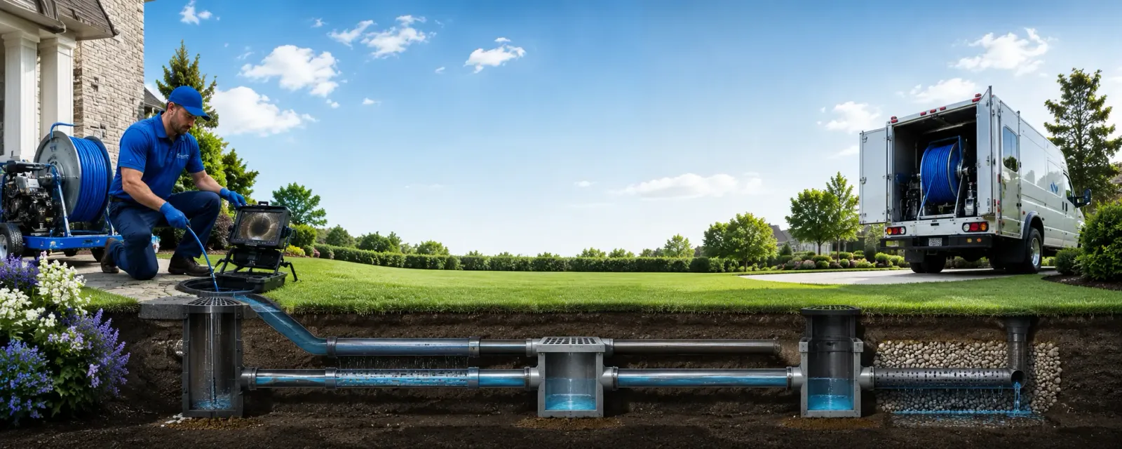 Outdoor drain cleaning information for Burns, KS